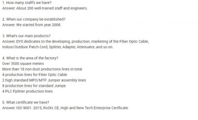 12~288 Cores حالت تک G652D GCYFTY Duct Micro Air Blown Fiber Optic Cable