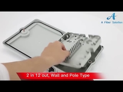 جعبه ترمینال فیبر نوری IP65، جعبه کابل قطره FTTH رنگ مشکی