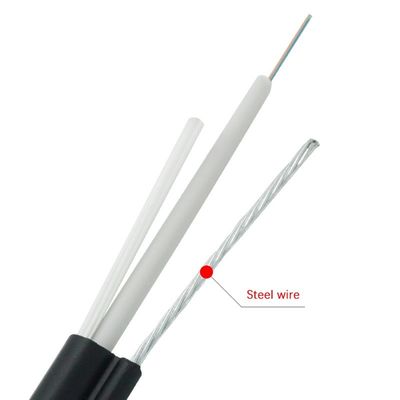 کابل فیبر نوری فضای باز GJYXC8H 8 FRP Strength G.652D LSZH 12 Core حالت تک