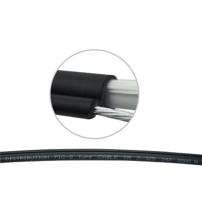 کابل فیبر نوری فضای باز GJYXC8H 8 FRP Strength G.652D LSZH 12 Core حالت تک