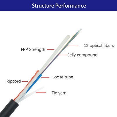 کابل فیبر نوری OM1 حالت تک FRP Strength for Outdoor