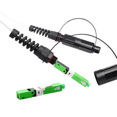 راه حل IP68 FTTH، SC APC Field Mount Corning Optitap Connector