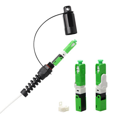 راه حل IP68 FTTH، SC APC Field Mount Corning Optitap Connector