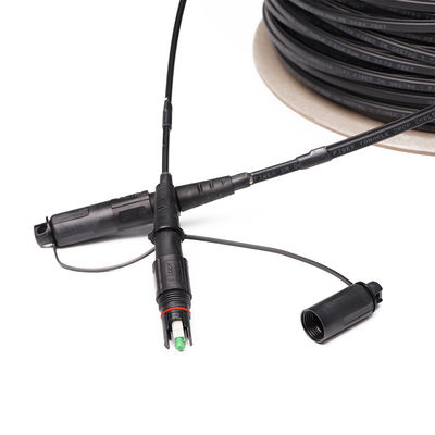 سفارشی 1 فیبر FTTH راه حل Drop کابل MINI IP OptiTap به SC APC