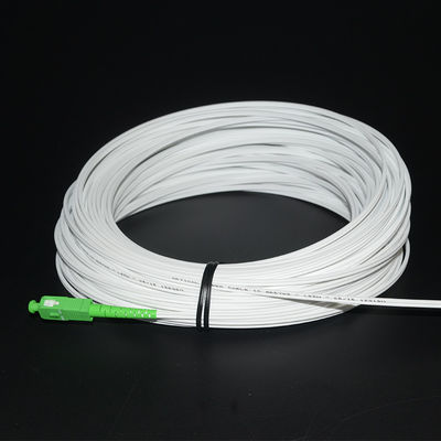کابل قطره نوری FTTH رنگ سفید با رابط SC FC OEM ODM