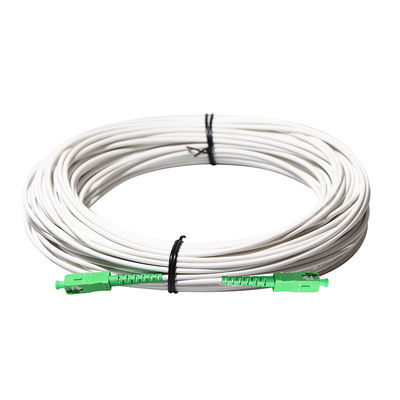 کابل قطره نوری FTTH رنگ سفید با رابط SC FC OEM ODM