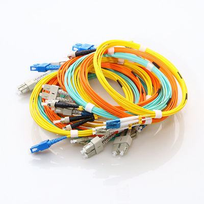 وصله سیم کابل فیبر SM DX SC APC به LC UPC With Clips سازگار با RoHS
