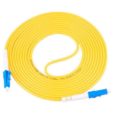 FTTH سیمپلکس سیمپلکس سیمپلکس کابل فیبر 2.0 میلی متری LC UPC 3.0 میلی متری