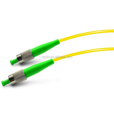 FC APC حالت تک Fiber Patch Cord , FTTH سیم جامپر فیبر نوری