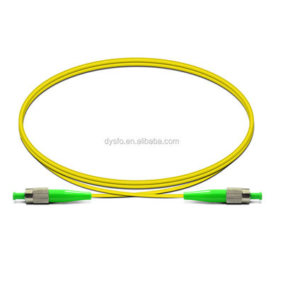 FC APC حالت تک Fiber Patch Cord , FTTH سیم جامپر فیبر نوری
