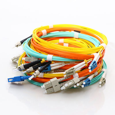 FC APC حالت تک Fiber Patch Cord , FTTH سیم جامپر فیبر نوری