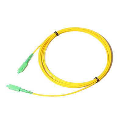 کابل فیبر SC APC وصله سیم 2 میلی متری حالت تک Simplex برای سیستم FTTH