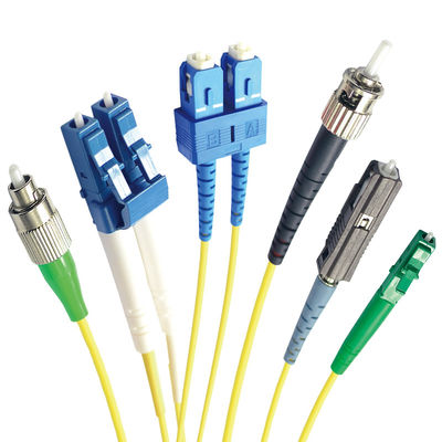 کابل فیبر SC APC وصله سیم 2 میلی متری حالت تک Simplex برای سیستم FTTH
