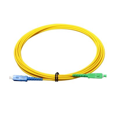SC APC - وصله سیم کابل فیبر SC APC حالت تک G657A 9/125 Simplex Duplex