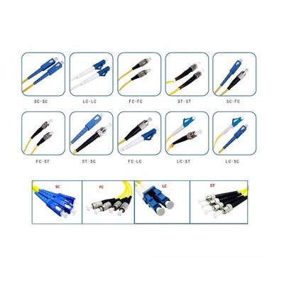 SC APC - وصله سیم کابل فیبر SC APC حالت تک G657A 9/125 Simplex Duplex