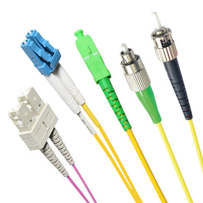 مونتاژ کابل فیبر G652D، سیم اتصال کابل فیبر نوری SM UPC APC برای شبکه CATV