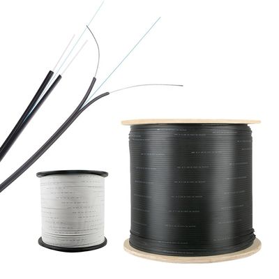 فیبر نوری 1 هسته ای 1 کیلومتری 2 کیلومتری 3 کیلومتری تخته سه لا درام Ftth کابل قطره تک حالته کابل فیبر نوری داخلی