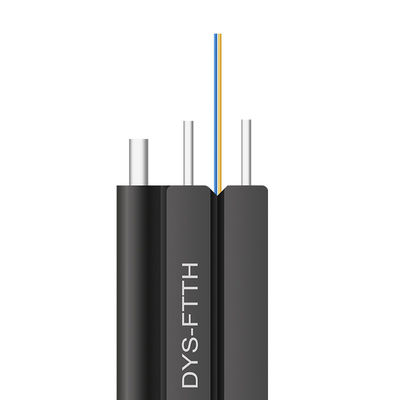 GJXH GJXCH 1,2,4,6,8,12 Cores FTTH فلت فیبر نوری داخلی/خارجی کابل Drop Cable