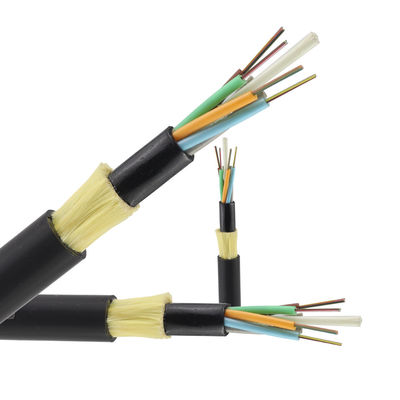 کابل فیبر نوری Adss 2 4 8 24 48 96 Core 12 Fiber G652D حالت تک Aerial Dark Optical Fiber Cable ADSS Outdoor
