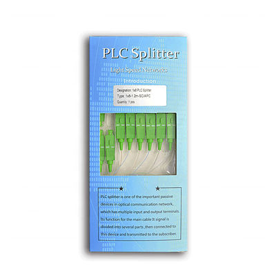 FTTH فیبر نوری اسپلیتر 1x8 PLC مینی لوله فولادی سفارشی