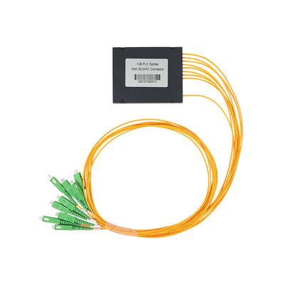 شکاف 1×8 ABS Box PLC با کانکتور 8 راه نوع فیبر G657A1