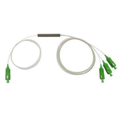 شکاف فیبر نوری G657A1 FTTH 1x2 , Mini PLC Splitter SC APC 0.9mm