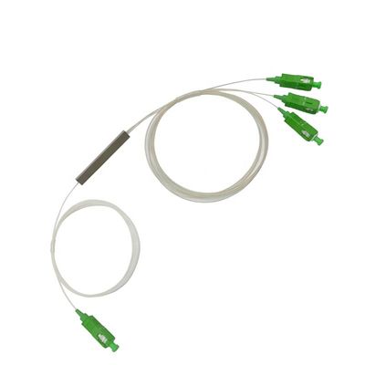 شکاف فیبر نوری G657A1 FTTH 1x2 , Mini PLC Splitter SC APC 0.9mm