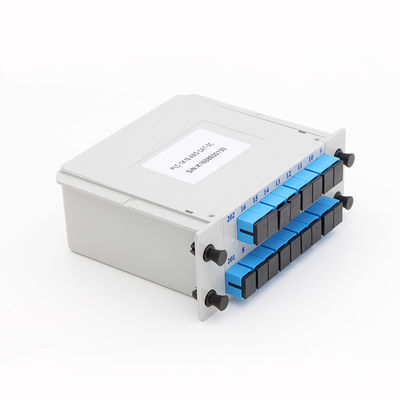 SC UPC PLC فیبر نوری اسپلیتر 1x16 کاست نوع 1650 طول موج طول موج