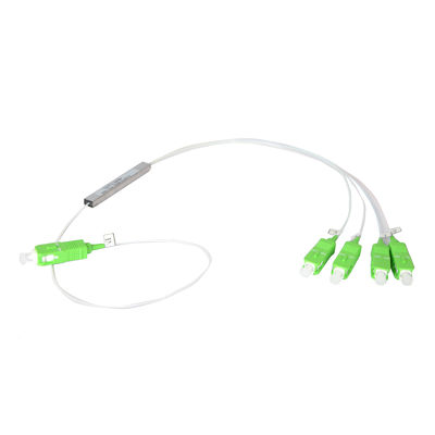 شکاف نوری فیبر PLC 1x4، شکاف لوله فولادی میکرو SC APC