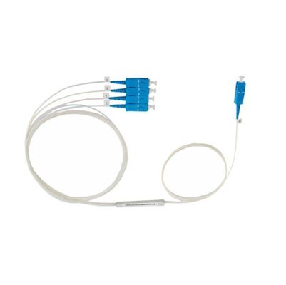 اسپلیتر فیبر نوری 1×4 SC APC، مینی نوع PLC 4 جهته برای تلویزیون کابلی