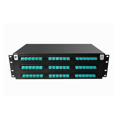 پچ پنل فیبر نوری با چگالی بالا 19 اینچ 1U MPO MTP-LC 24F 10G 40G