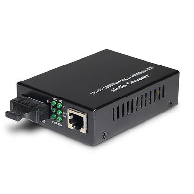 تبدیل رسانه فیبر نوری SFP به RJ45 حالت تک Simplex Duplex 10M 100M