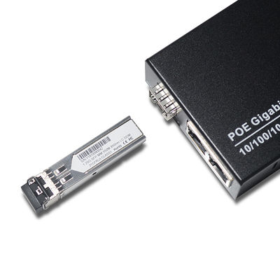 تبدیل رسانه فیبر نوری SFP به RJ45 حالت تک Simplex Duplex 10M 100M