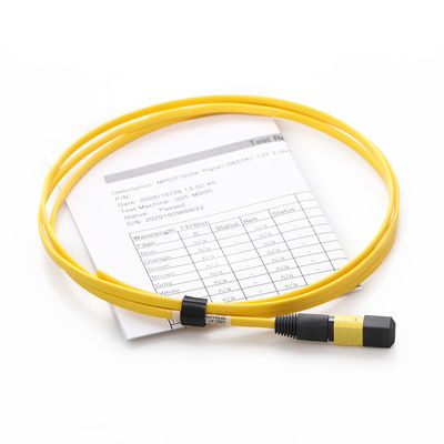 کابل فیبر تک حالته G657a1 MPO MTP 12F 1.5M برای FTTX FTTX