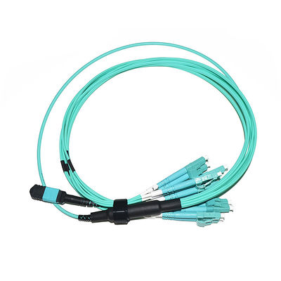 سفارشی سازی شده MPO LC Breakout Cable Fanout 8 Core برای مرکز داده