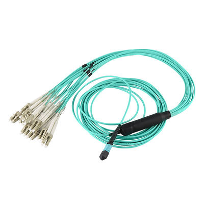 سفارشی سازی شده MPO LC Breakout Cable Fanout 8 Core برای مرکز داده