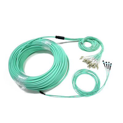 سفارشی سازی شده MPO LC Breakout Cable Fanout 8 Core برای مرکز داده