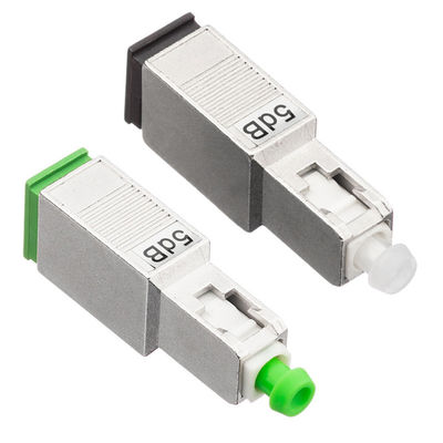 تضعیف کننده فیبر نوری Simplex 2.0mm، تضعیف کننده 5db SC APC با مواد پلاستیکی فلزی