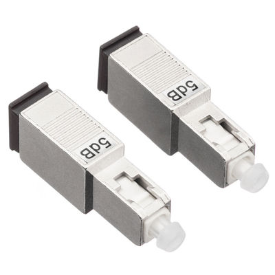 تضعیف کننده فیبر نوری Simplex 2.0mm، تضعیف کننده 5db SC APC با مواد پلاستیکی فلزی