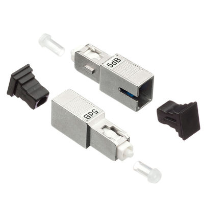 تضعیف کننده فیبر نوری Simplex 2.0mm، تضعیف کننده 5db SC APC با مواد پلاستیکی فلزی