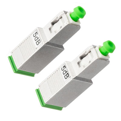 تضعیف کننده فیبر نوری Simplex 2.0mm، تضعیف کننده 5db SC APC با مواد پلاستیکی فلزی