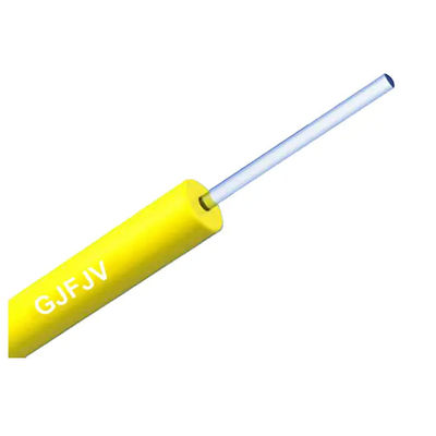 کارخانه 1 هسته 0.9mm Corning محکم بافر سیمپلکس داخلی تک حالت کابل فیبر نوری قیمت 1km