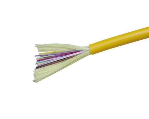 کابل فیبر نوری 12 هسته ای داخلی FTTH OM3 / کابل توزیع فیبر نوری