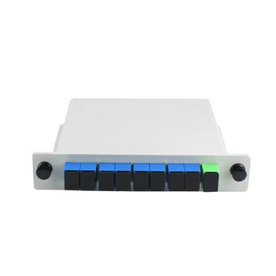 نوار کاست اسپلیتر فیبر نوری 8 راه PLC نوع 1x8 با رابط SC APC