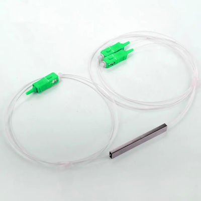 FTTH فیبر نوری PLC شکاف 1x2 نوع لوله فولادی میکرو با اتصال SC