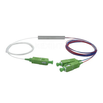 فیبر اسپلیتر نوری 1x2 PLC SC APC UPC تک حالته نوع لوله فولادی میکرو