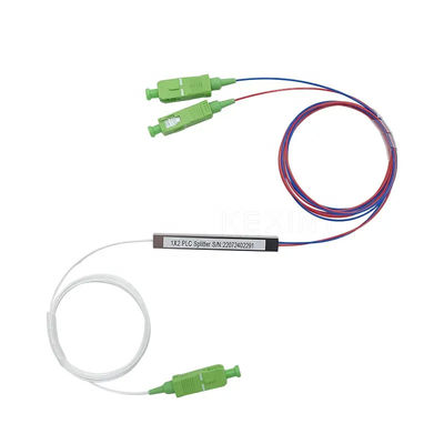 فیبر اسپلیتر نوری 1x2 PLC SC APC UPC تک حالته نوع لوله فولادی میکرو