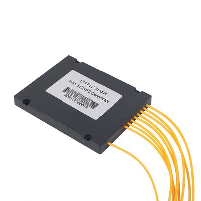 شکاف 1×8 ABS Box PLC با کانکتور 8 راه نوع فیبر G657A1