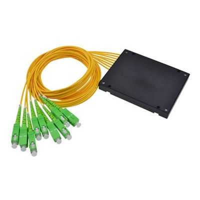 شکاف 1×8 ABS Box PLC با کانکتور 8 راه نوع فیبر G657A1