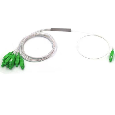 منفعل Mini 1x8 فیبر نوری PLC اسپلیتر برای تجهیزات تست تلویزیون کابلی
